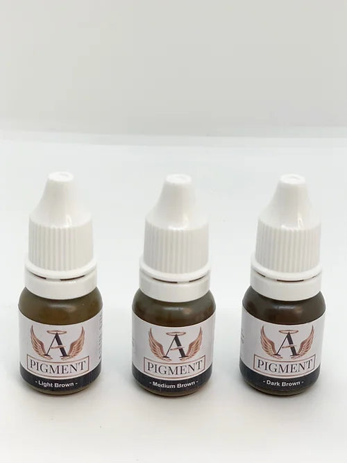 マイクロブレーディング 色素3本セット ライト・ミディアム ダークブラウン